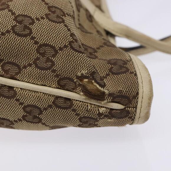 GUCCI GG Canvas Tote Bag Beige Gold - Picture 5 of 13